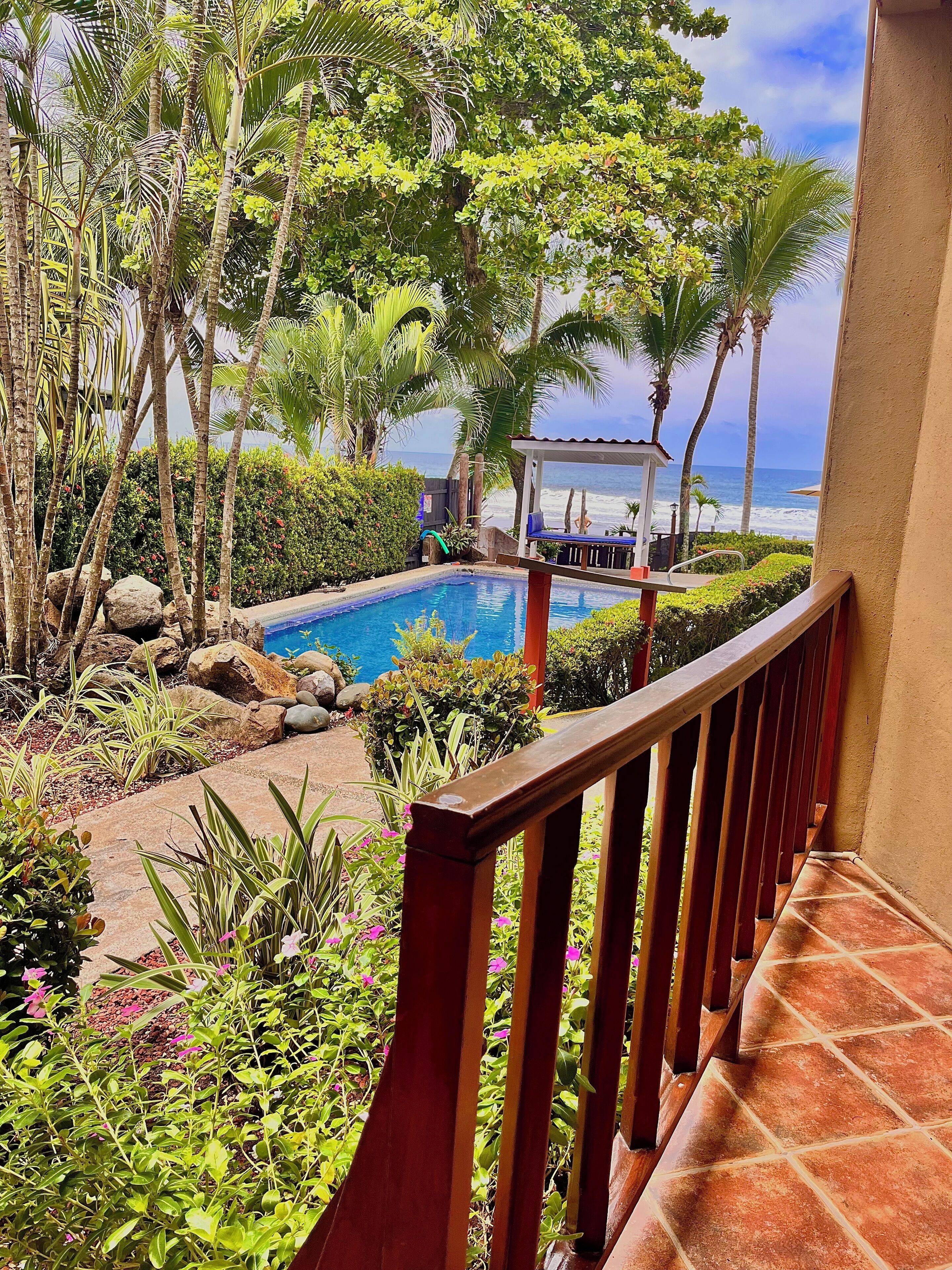 deluxe triple room, 1 bedroom, balcony, pool view | terrace/patio