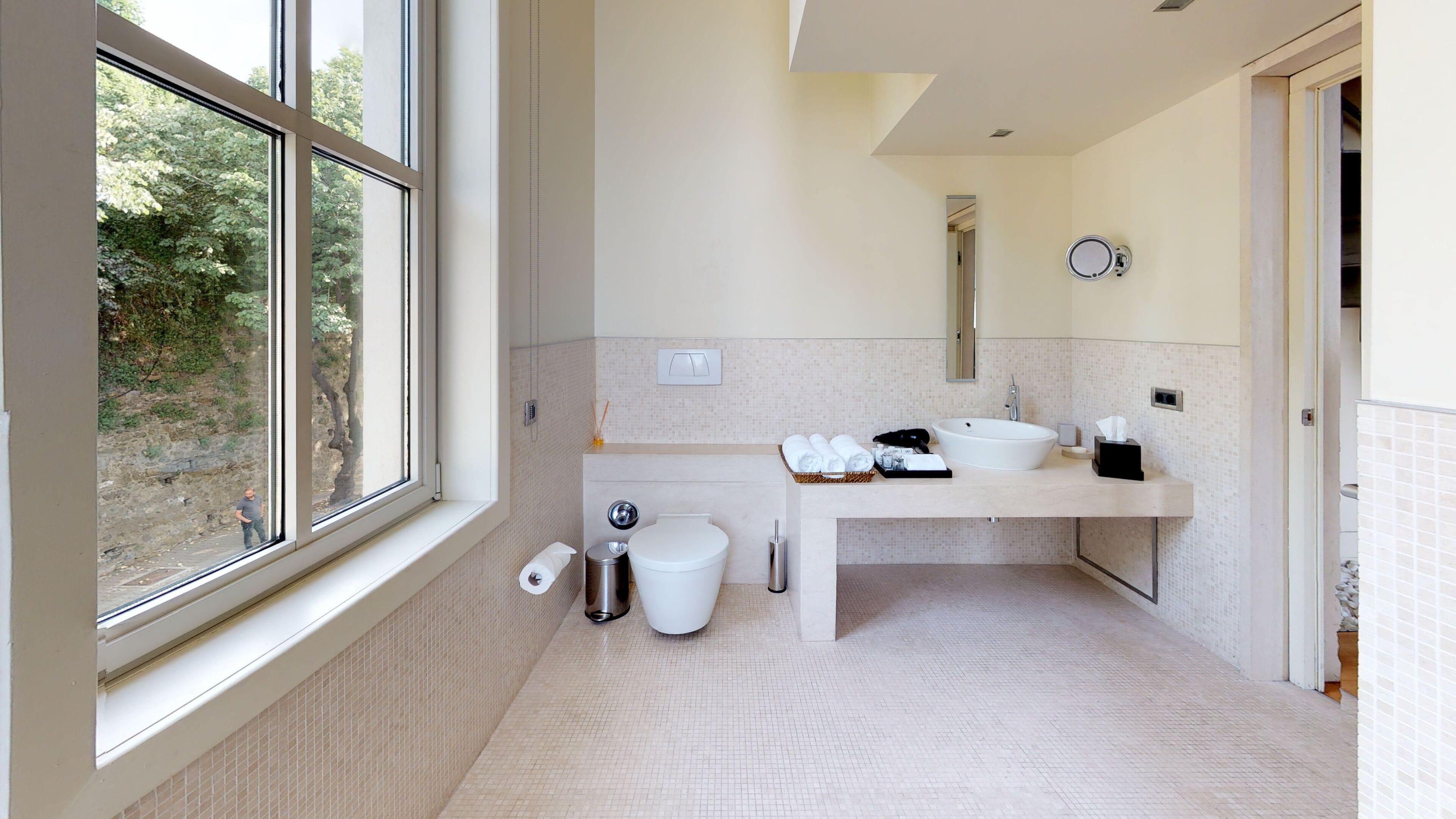 exclusive duplex (mezzanine) | bathroom | shower, rainfall showerhead, free toiletries, hair dryer