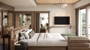 1 bedroom, Egyptian cotton sheets, premium bedding, down duvets