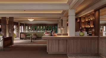 International cuisine, pool views 