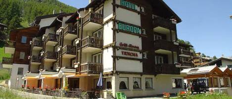 Overnatningsstedets facade