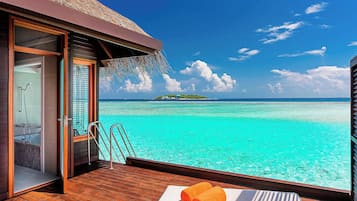 Villa, 1 King Bed, Non Smoking, Ocean View (Overwater) | 1 bedroom, free minibar items, in-room safe, individually furnished