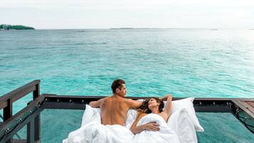 Svit - 2 sovrum - icke-rökare - havsutsikt (Overwater) | 1 sovrum och minibar med vissa gratis produkter