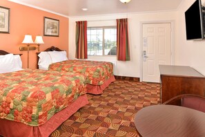 Room, 2 Double Beds, Non Smoking | Egyptian cotton sheets, pillowtop beds, iron/ironing board