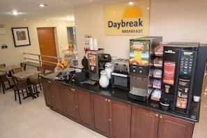 Free daily on-the-go breakfast