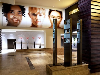 Hotel entrance and lobby at The Royal Sonesta Washington DC Dupont Circle