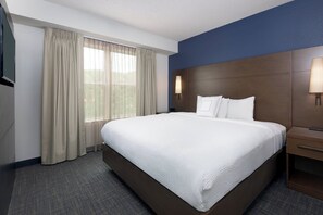 Premium bedding, individually furnished, desk, laptop workspace