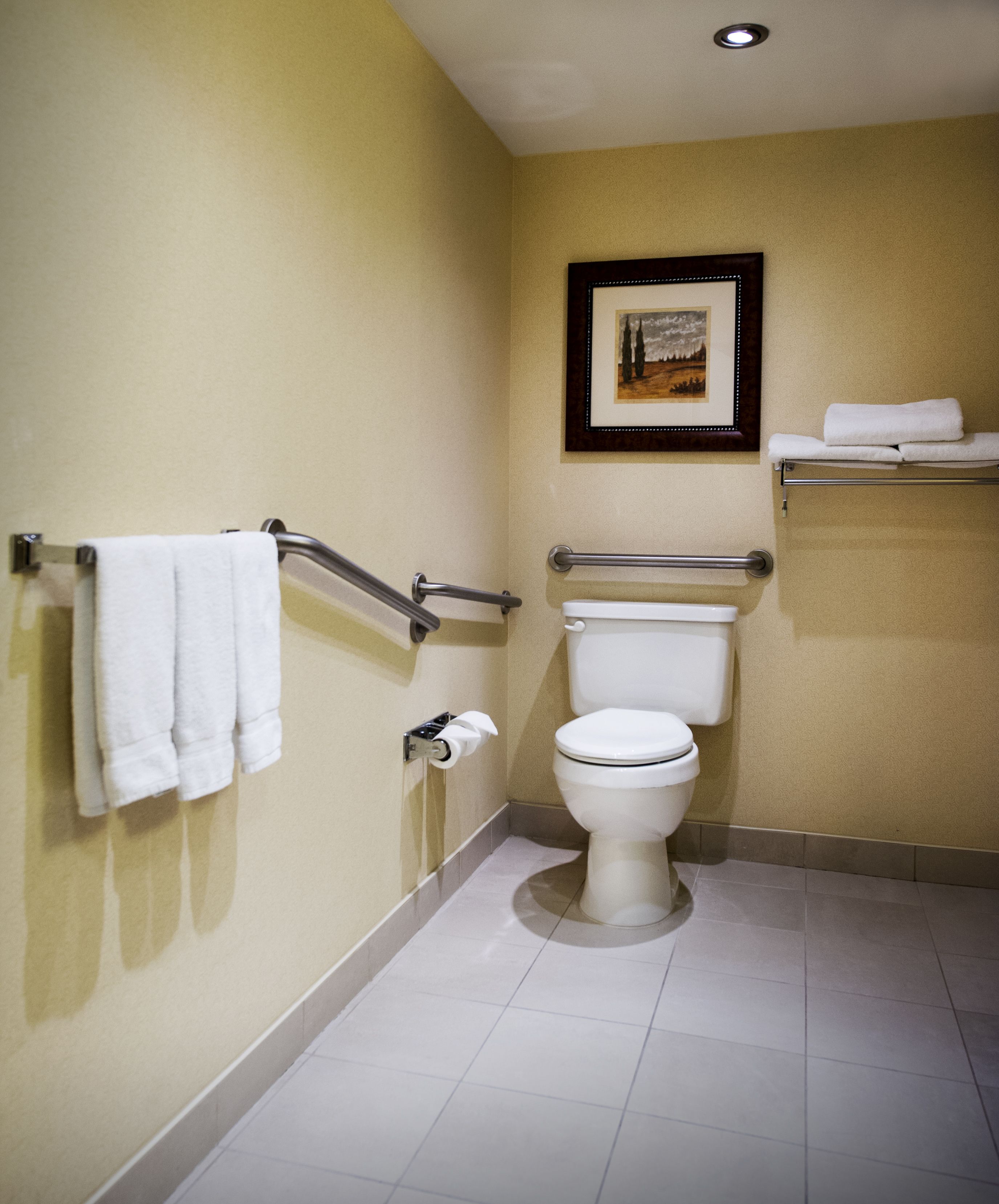 room, 1 king bed, accessible | bathroom | free toiletries, hair dryer, towels