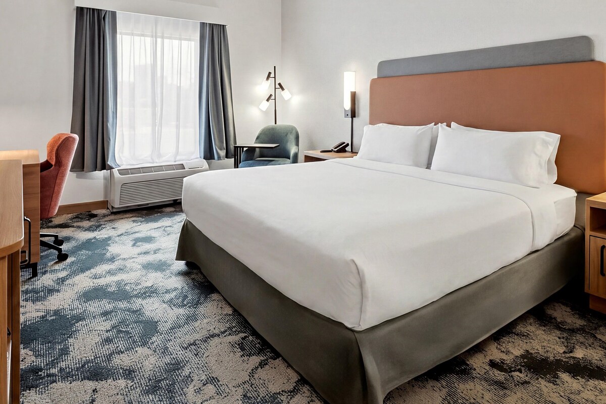 1 King Bed, Mobility Accessible (Roll-in Shower), Non Smoking | In-room safe, desk, iron/ironing board, free WiFi