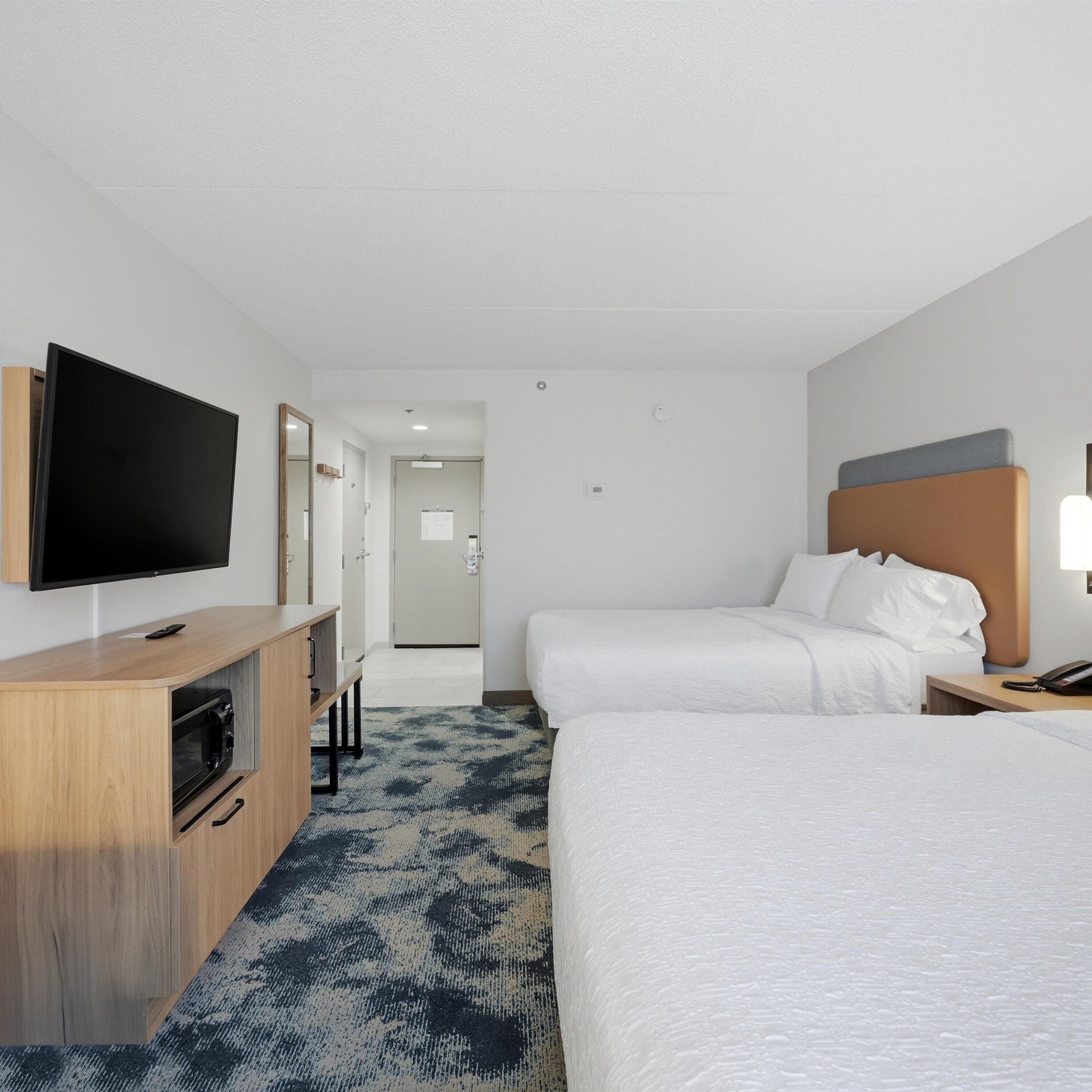 In-room safe, desk, iron/ironing board, free cribs/infant beds