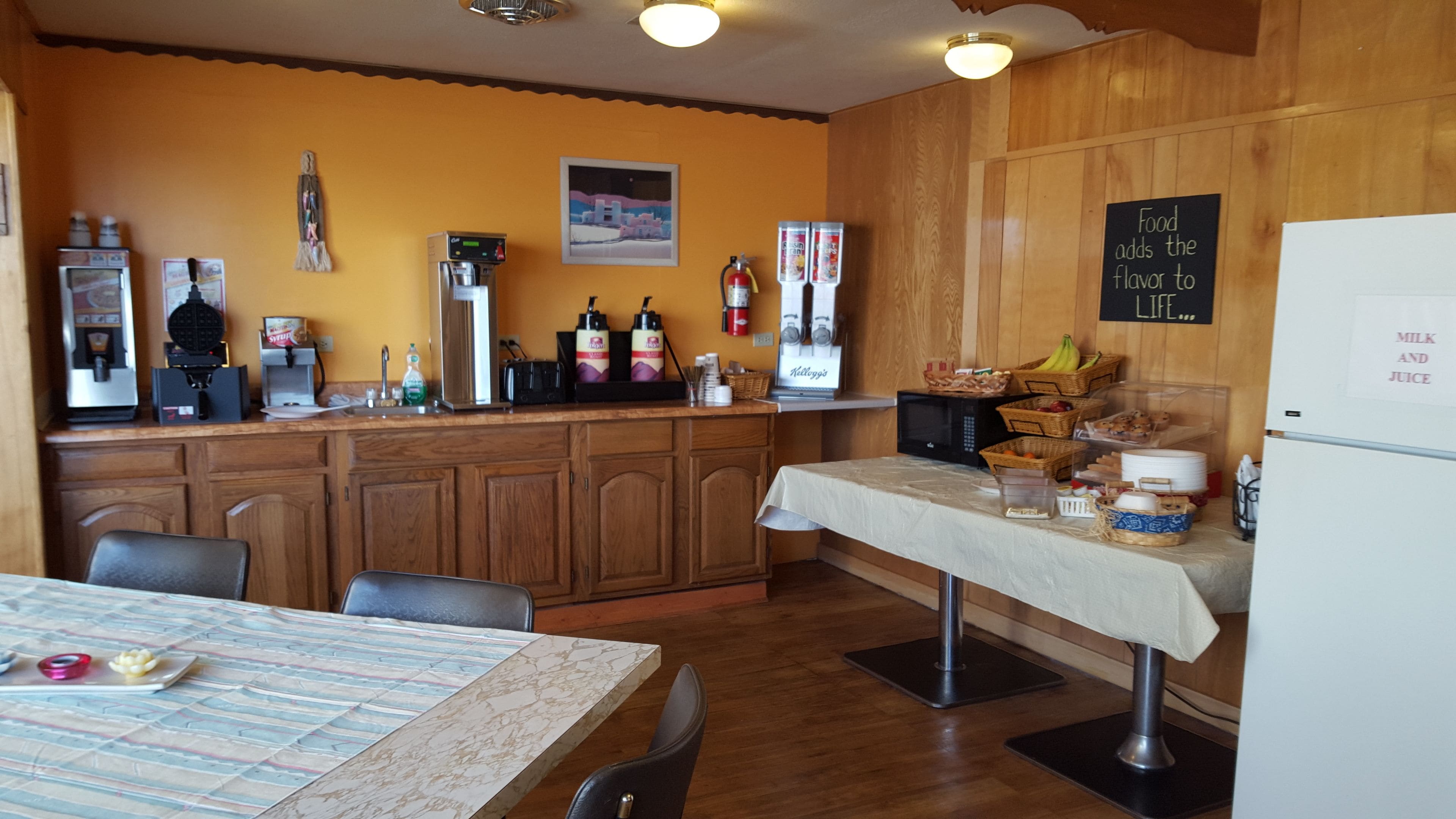 Kontinental frokost er inkludert hver dag