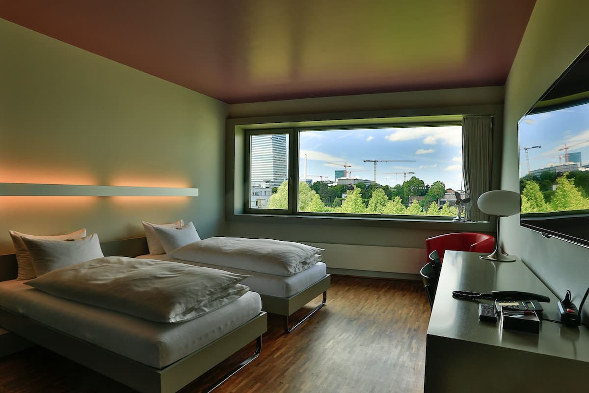 Double Room (Riverside) | Down duvets, in-room safe, desk, laptop workspace