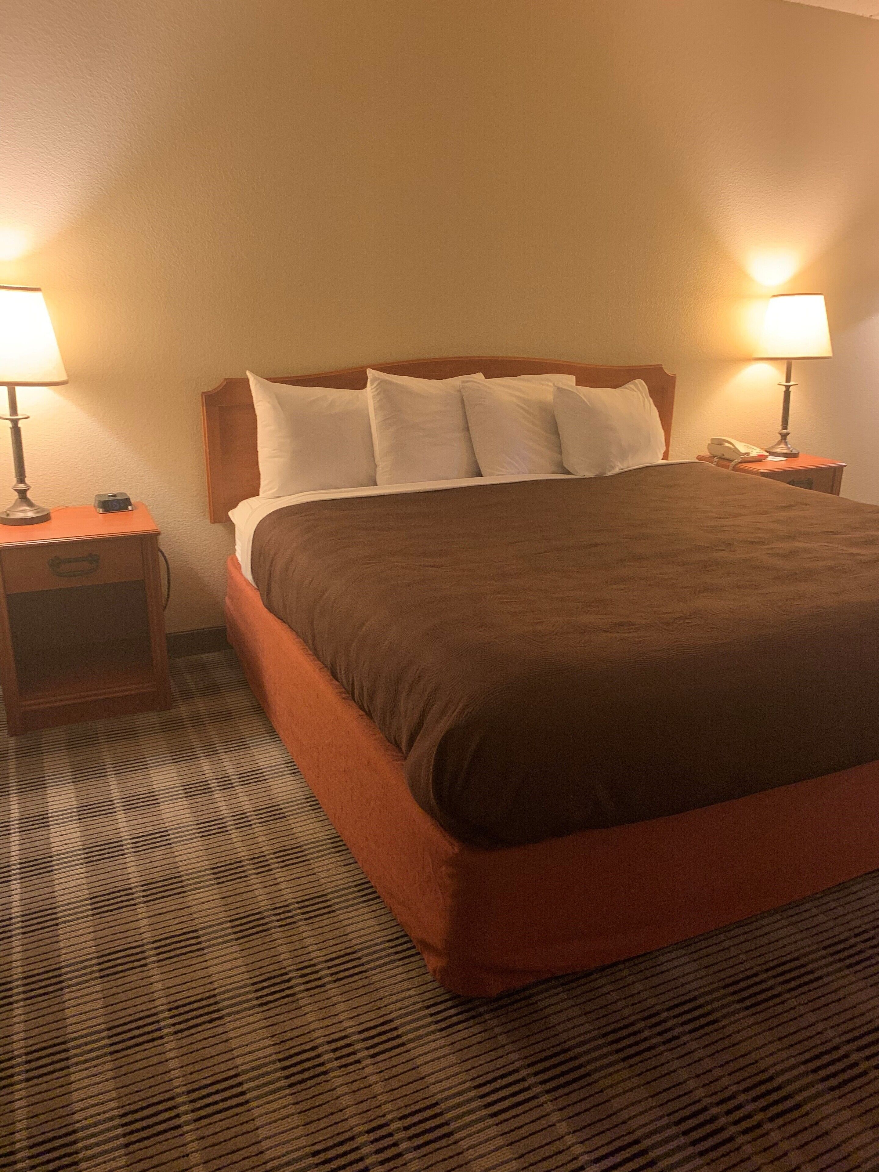 desk, blackout curtains, iron/ironing board, rollaway beds