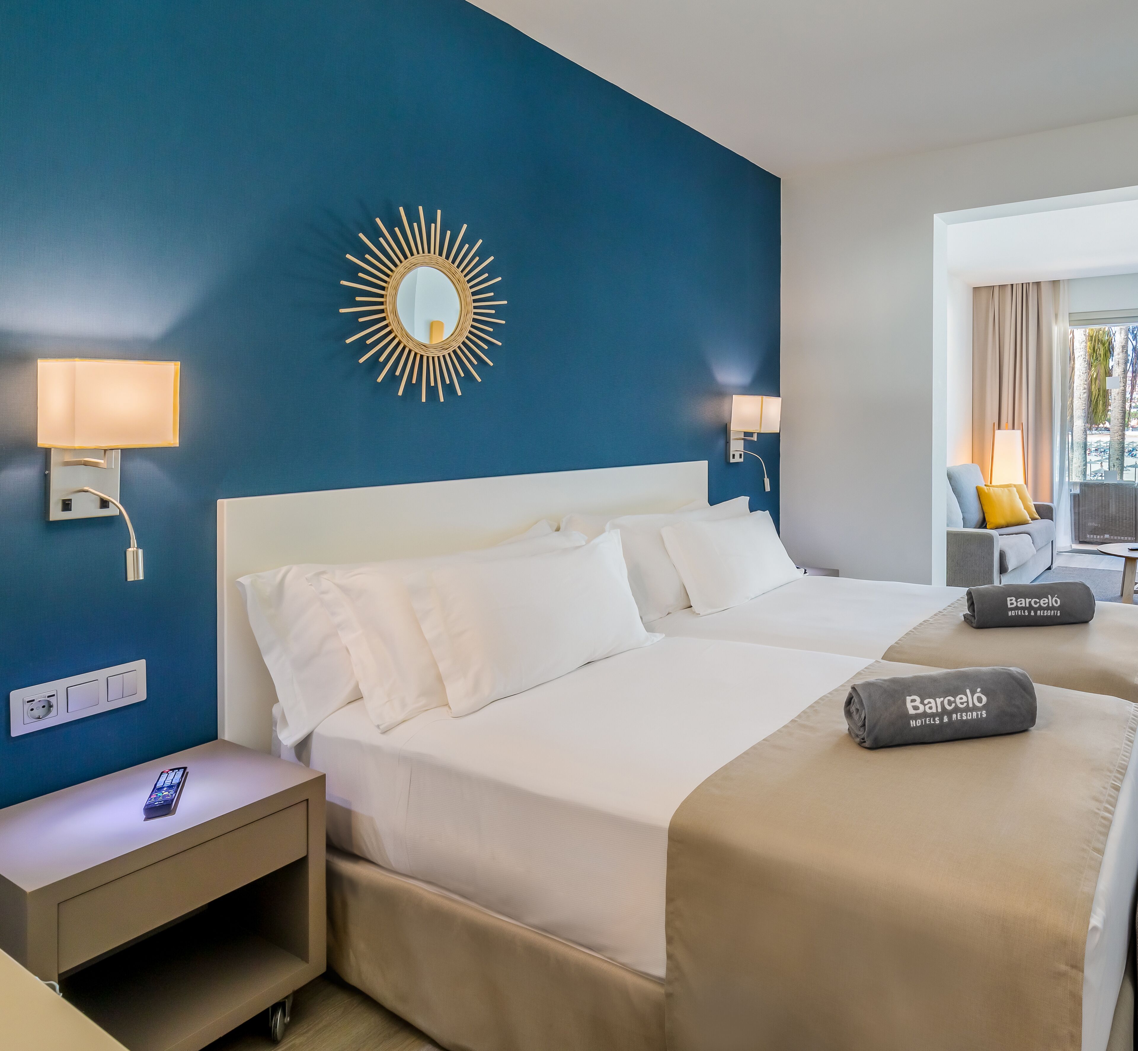 Hypo-allergenic bedding, down duvets, free cots/infant beds, free WiFi
