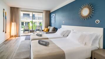 1 bedroom, hypo-allergenic bedding, down duvets, free cots/infant beds