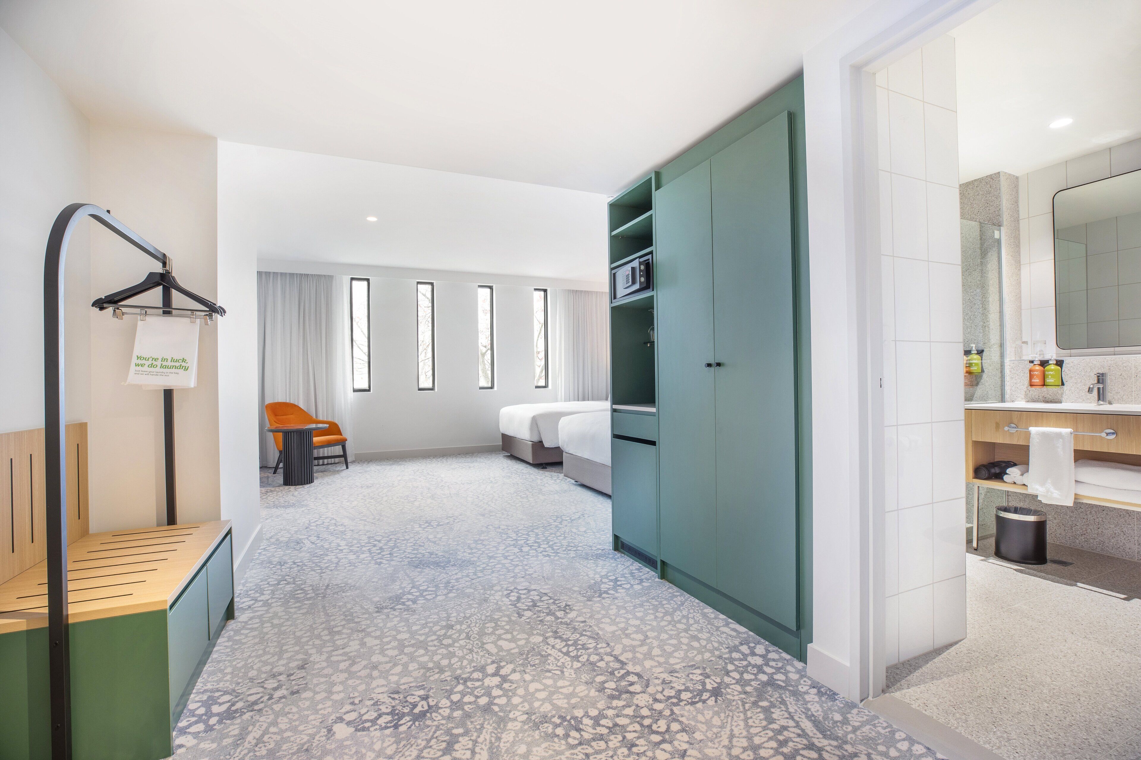 premium room, 2 double beds | 1 bedroom, in-room safe, individually furnished, desk