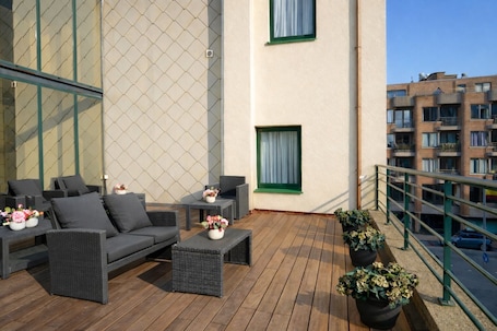 Terrace/patio. Hotel Prins Boudewijn