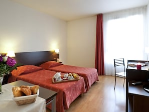 In-room safe, desk, soundproofing, free cots/infant beds