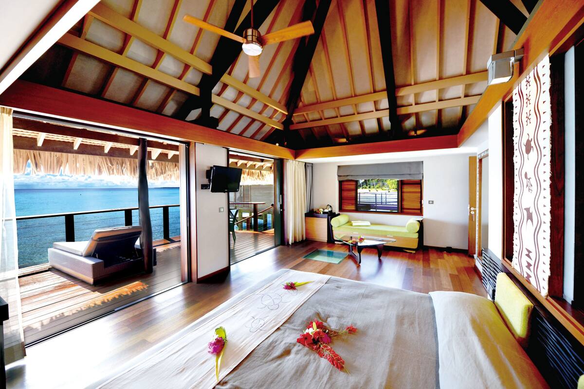 overwater bungalow | in-room safe, blackout curtains, soundproofing, iron/ironing board