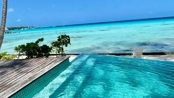 Beach Deluxe Bungalow with pool | In-room safe, blackout drapes, soundproofing, iron/ironing board