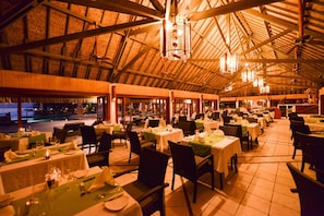 Breakfast, lunch, dinner served; Fusion cuisine, beach views