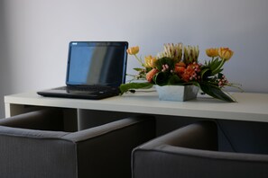 Select Comfort beds, minibar, in-room safe, desk
