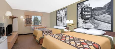 Camera Standard, 2 letti queen, non fumatori | Tende oscuranti, ferro/asse da stiro, culle/letti per bambini (gratuiti)