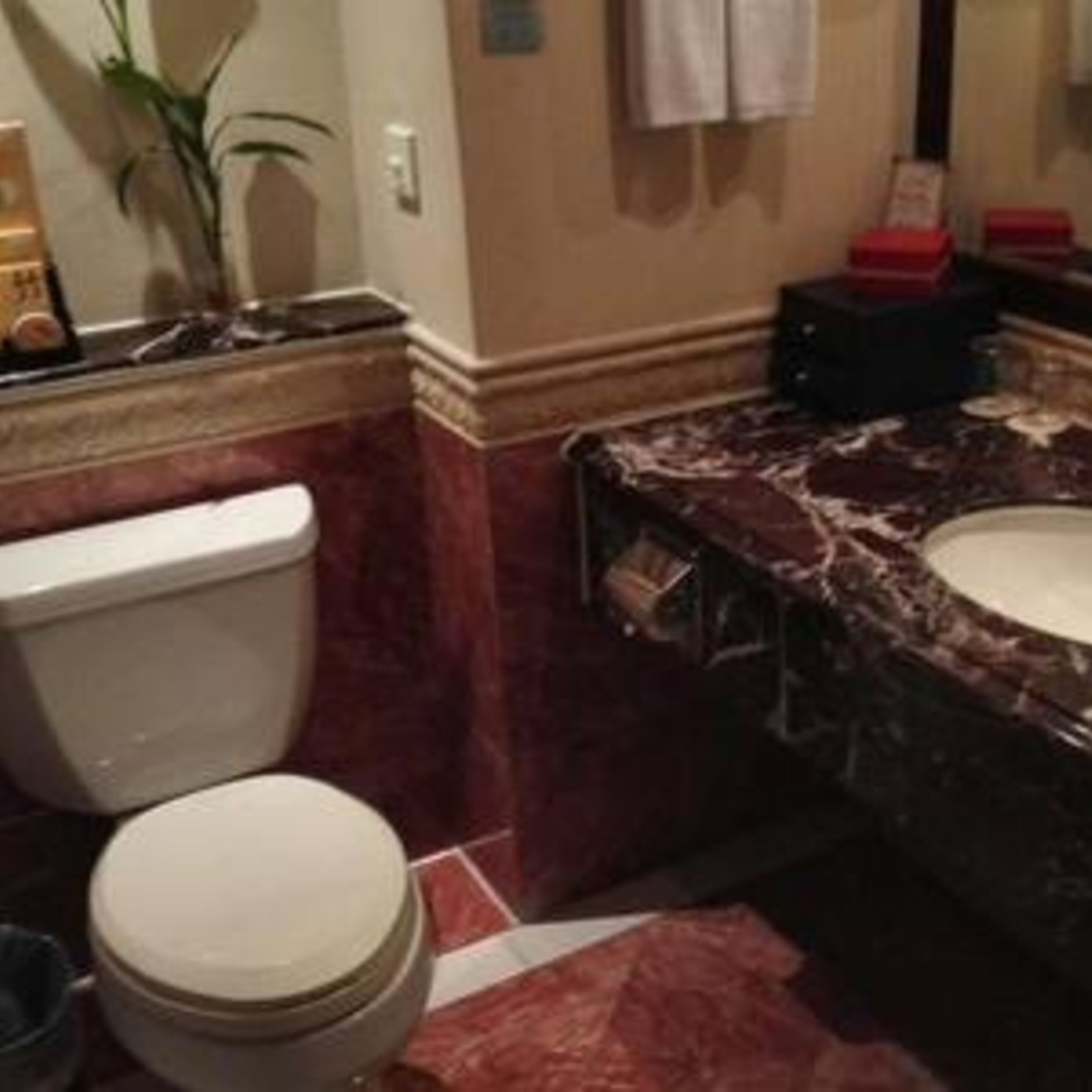 bathtub, free toiletries, hair dryer, slippers