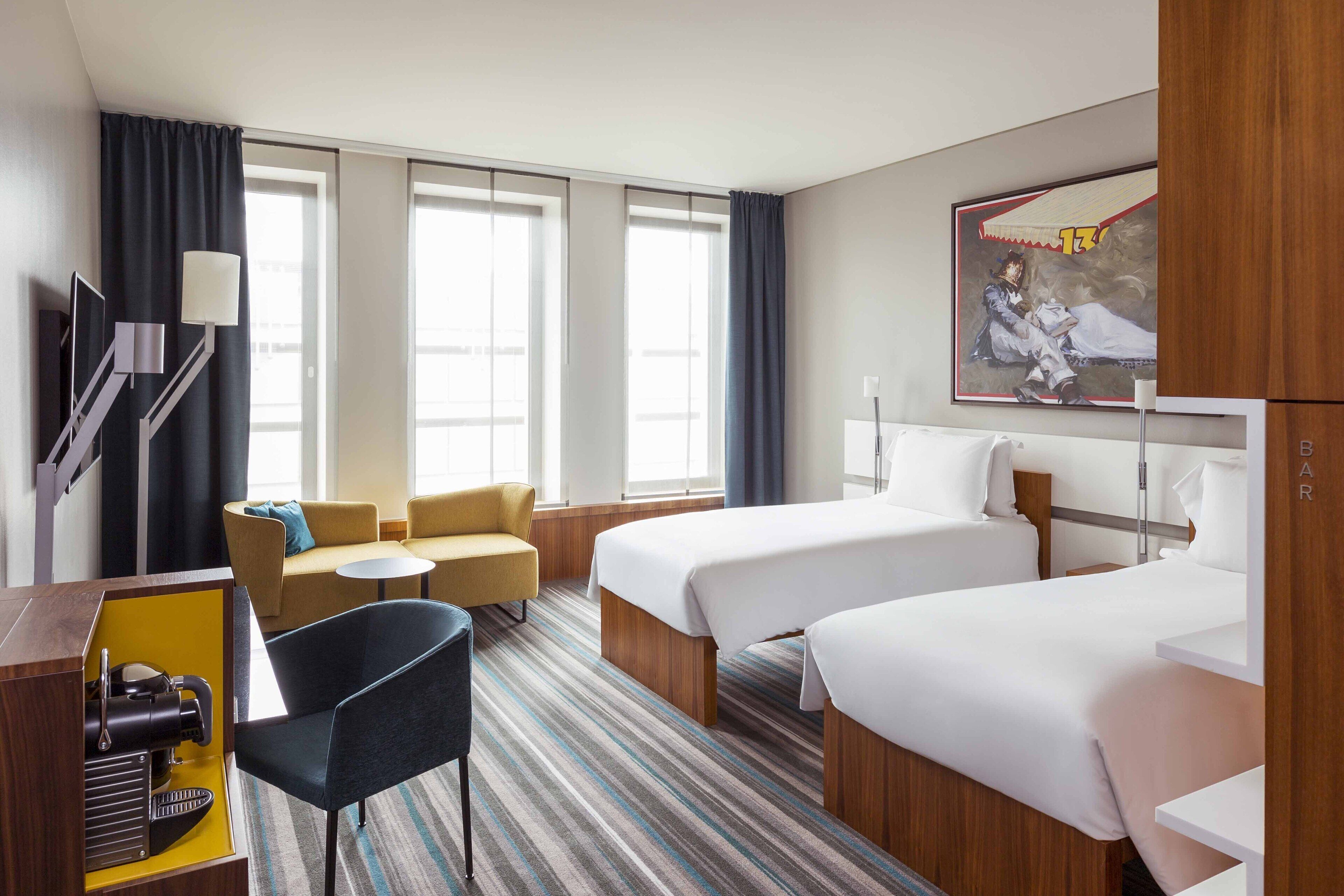 Egyptian cotton sheets, premium bedding, in-room safe, desk