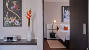 Comfort-Suite, 1 King-Bett | 1 Schlafzimmer, BettwÀsche aus Àgyptischer Baumwolle