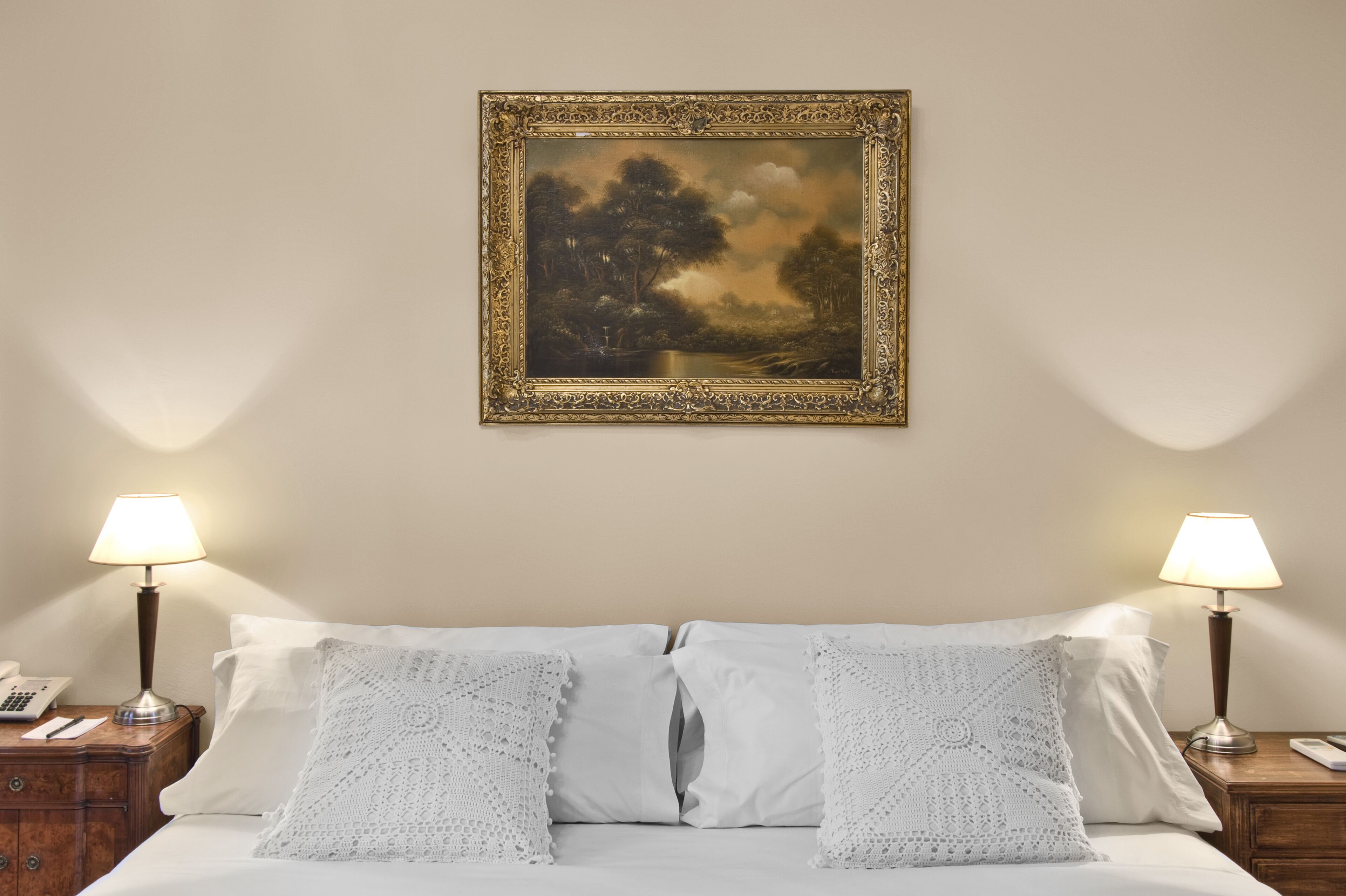 Egyptian cotton sheets, premium bedding, down duvets, pillow-top beds