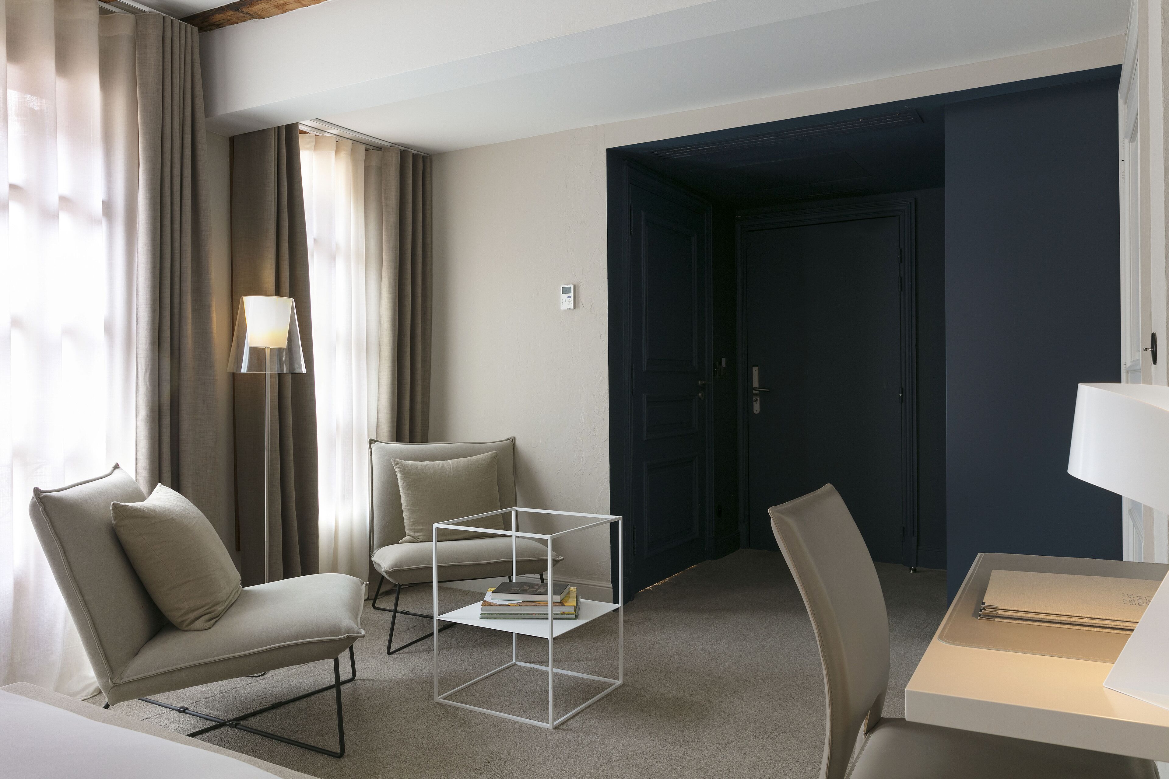 charm room | premium bedding, minibar, in-room safe, individually decorated