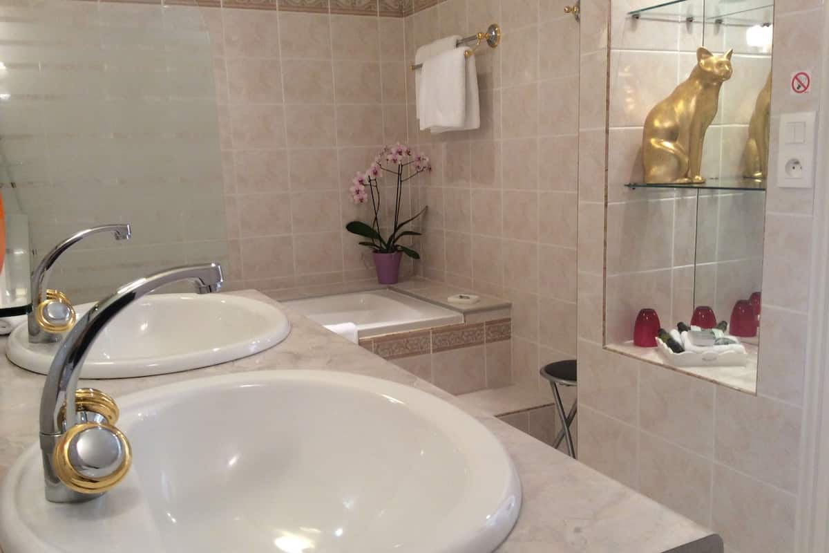 luxury double room | bathroom sink