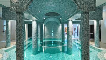 Steam room, body treatments, hydrotherapy, aromatherapy, body wraps