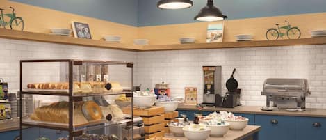Free daily buffet breakfast