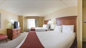 In-room safe, desk, iron/ironing board, free cribs/infant beds
