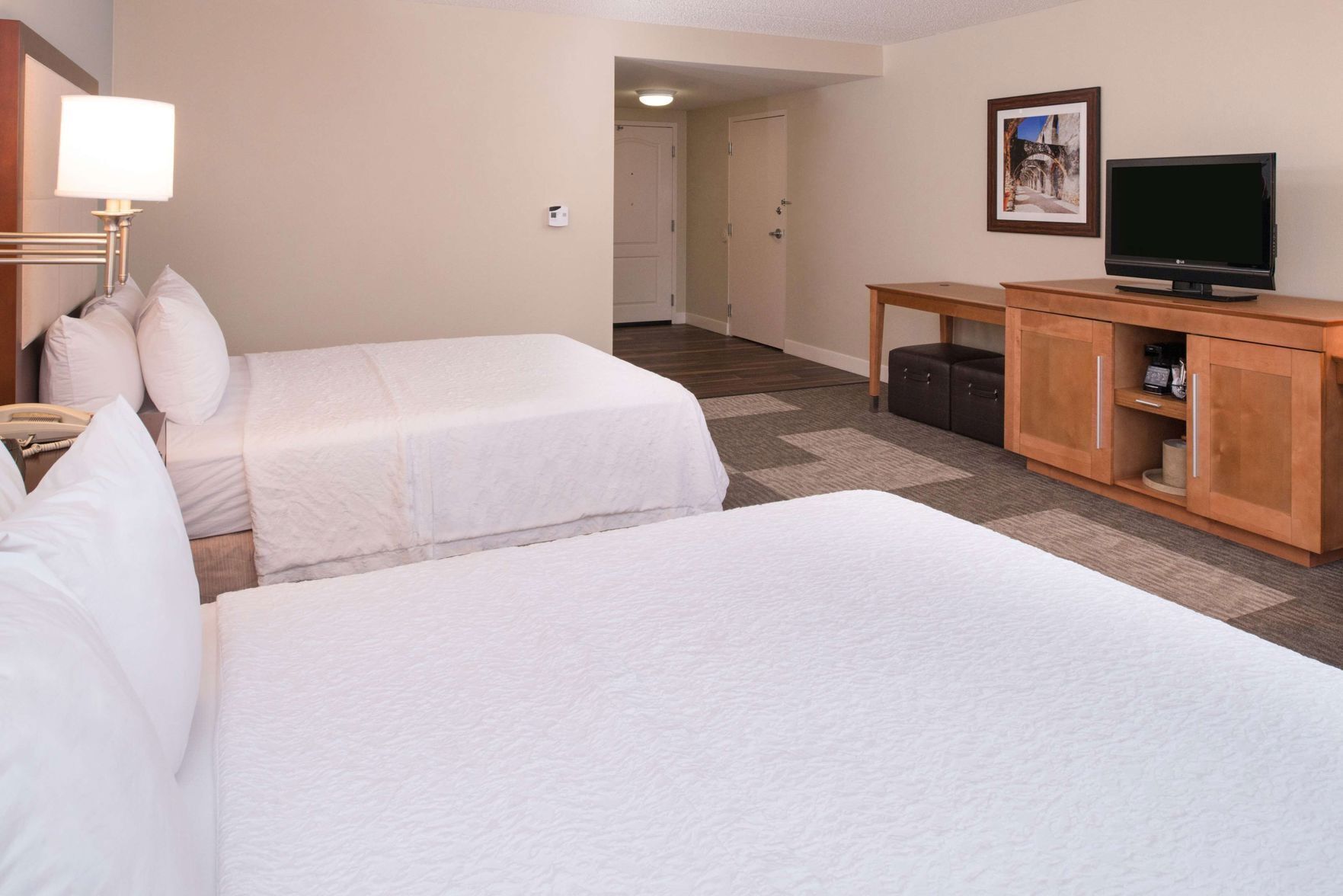 Premium bedding, individually decorated, individually furnished, desk