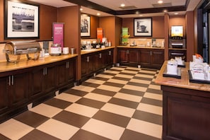 Free daily buffet breakfast
