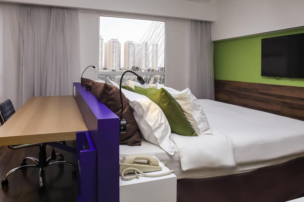 Minibar, desk, blackout curtains, soundproofing