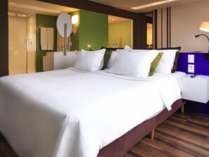 Minibar, desk, blackout curtains, soundproofing