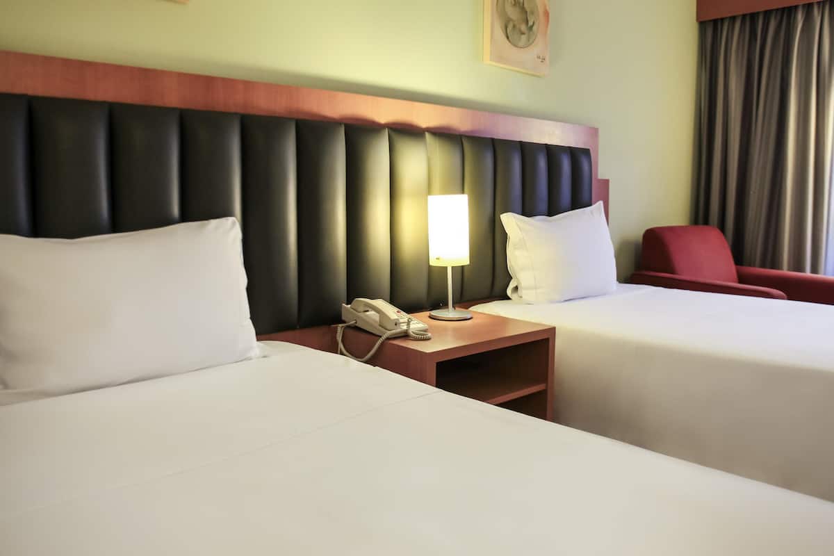 Minibar, desk, blackout curtains, soundproofing