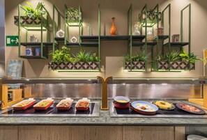Daily buffet breakfast (EUR 14 per person)