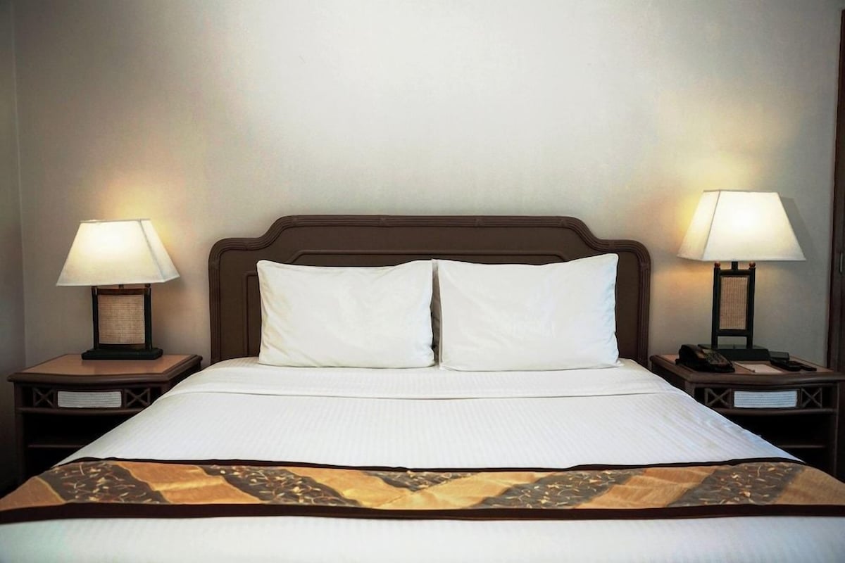 Minibar, desk, blackout drapes, WiFi (free)