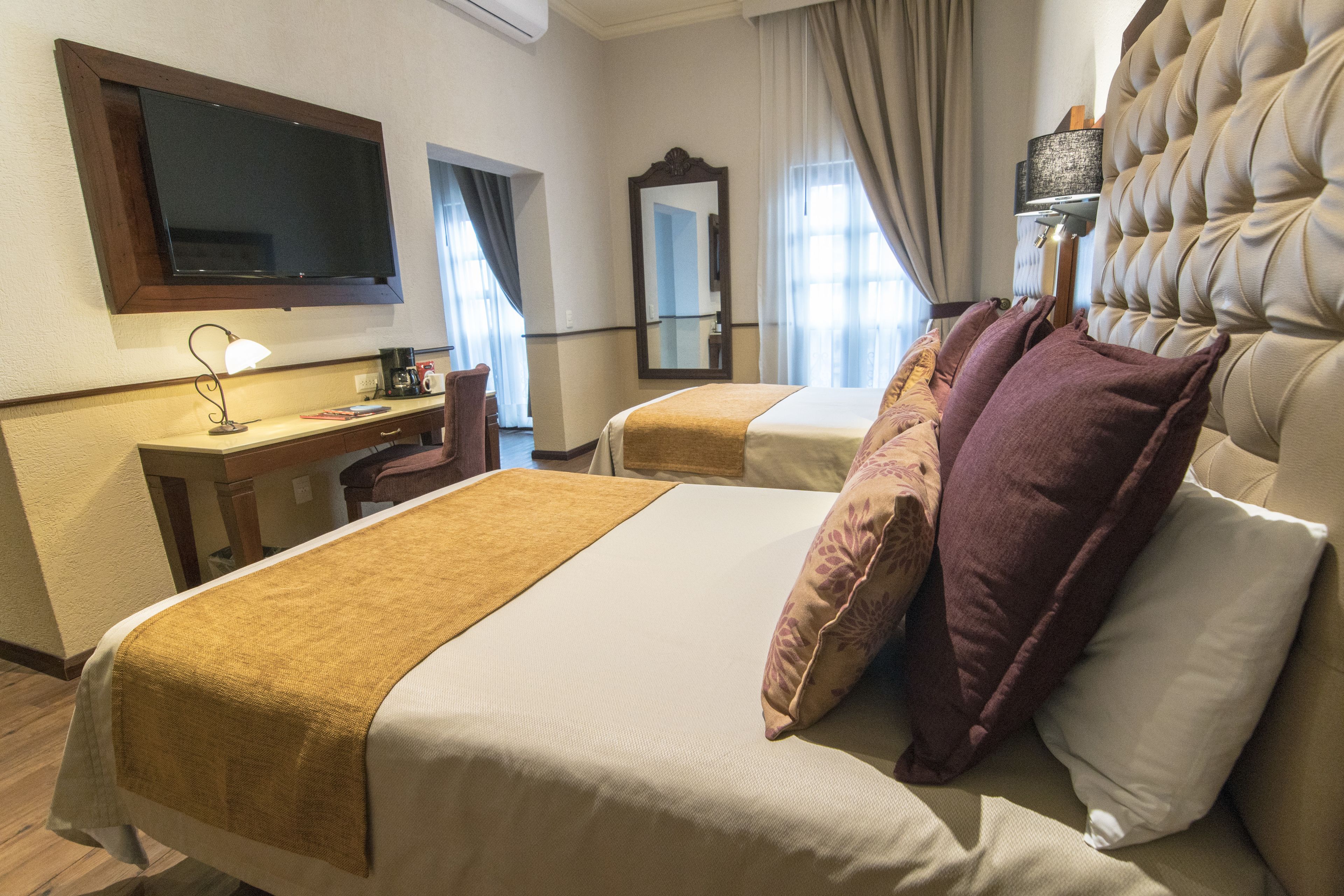 Standard Room, 2 Double Beds | 1 bedroom, premium bedding, in-room safe, desk