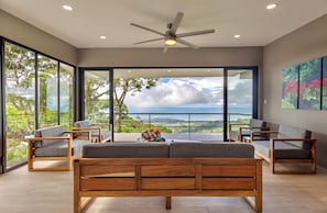 Luxury Villa, 3 Bedrooms, Private Pool, Ocean View | Living area