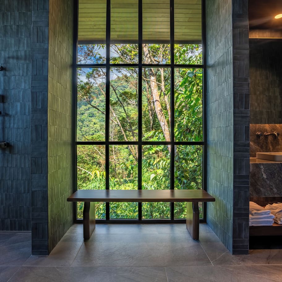 Luxury Tree House, 1 King Bed, Balcony, Ocean View | Bathroom | Designer toiletries, hair dryer, bathrobes, towels