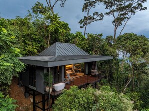 Luxury Tree House, 1 King Bed | Premium bedding, down duvets, pillow-top beds, minibar