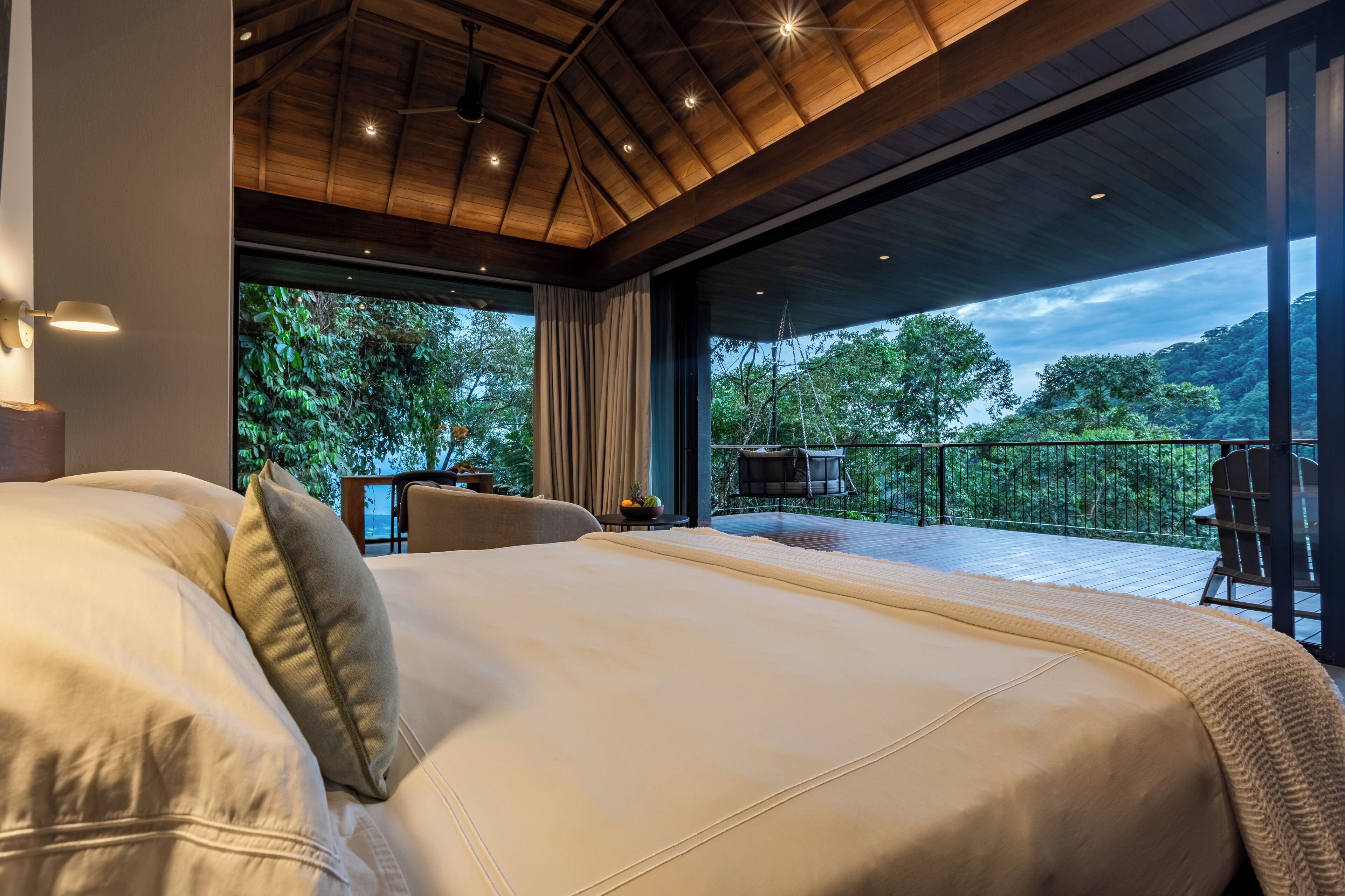 Luxury Tree House, 1 King Bed | Premium bedding, down duvets, pillow-top beds, minibar