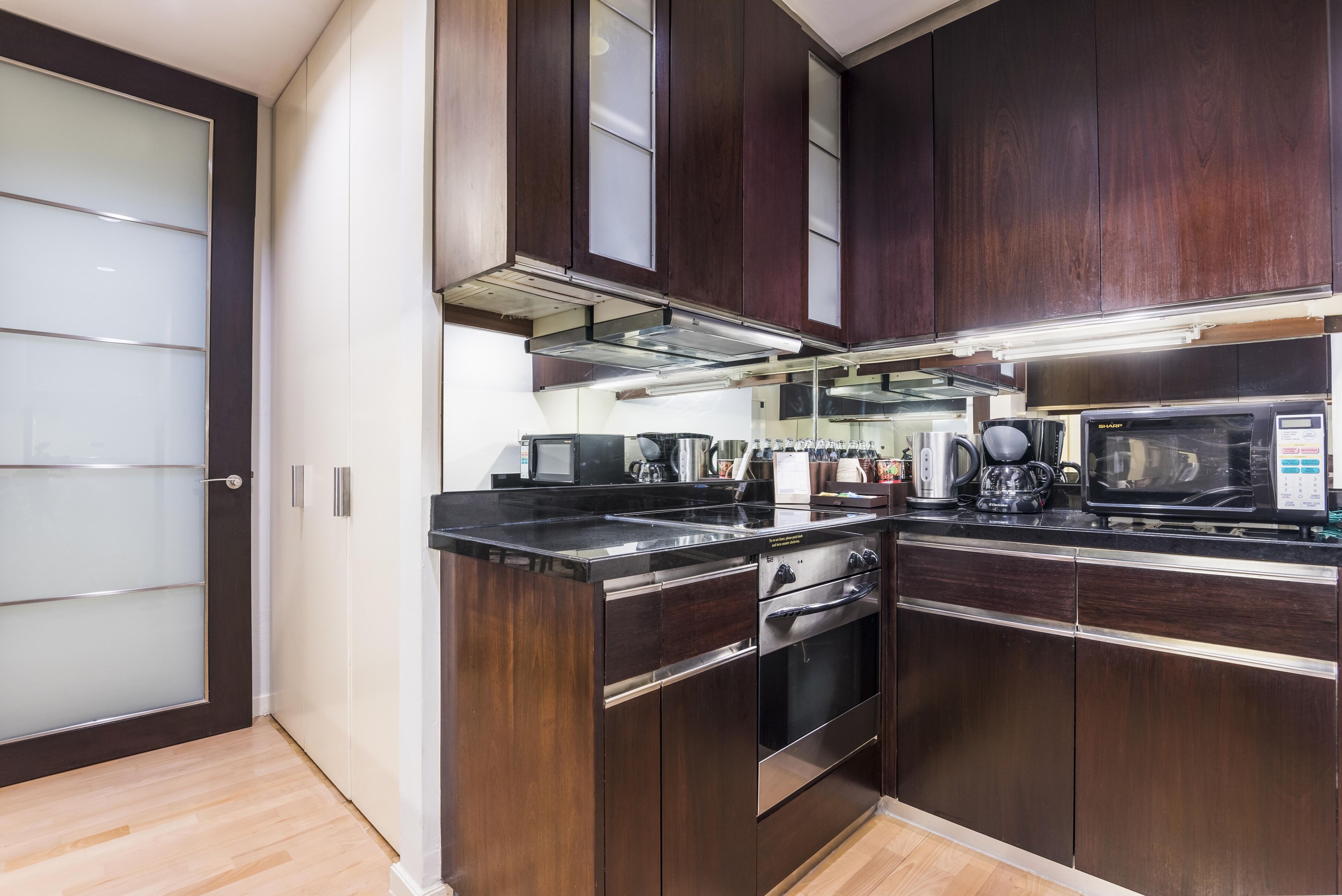 three bedroom premier suite | private kitchen | coffee/tea maker, high chair