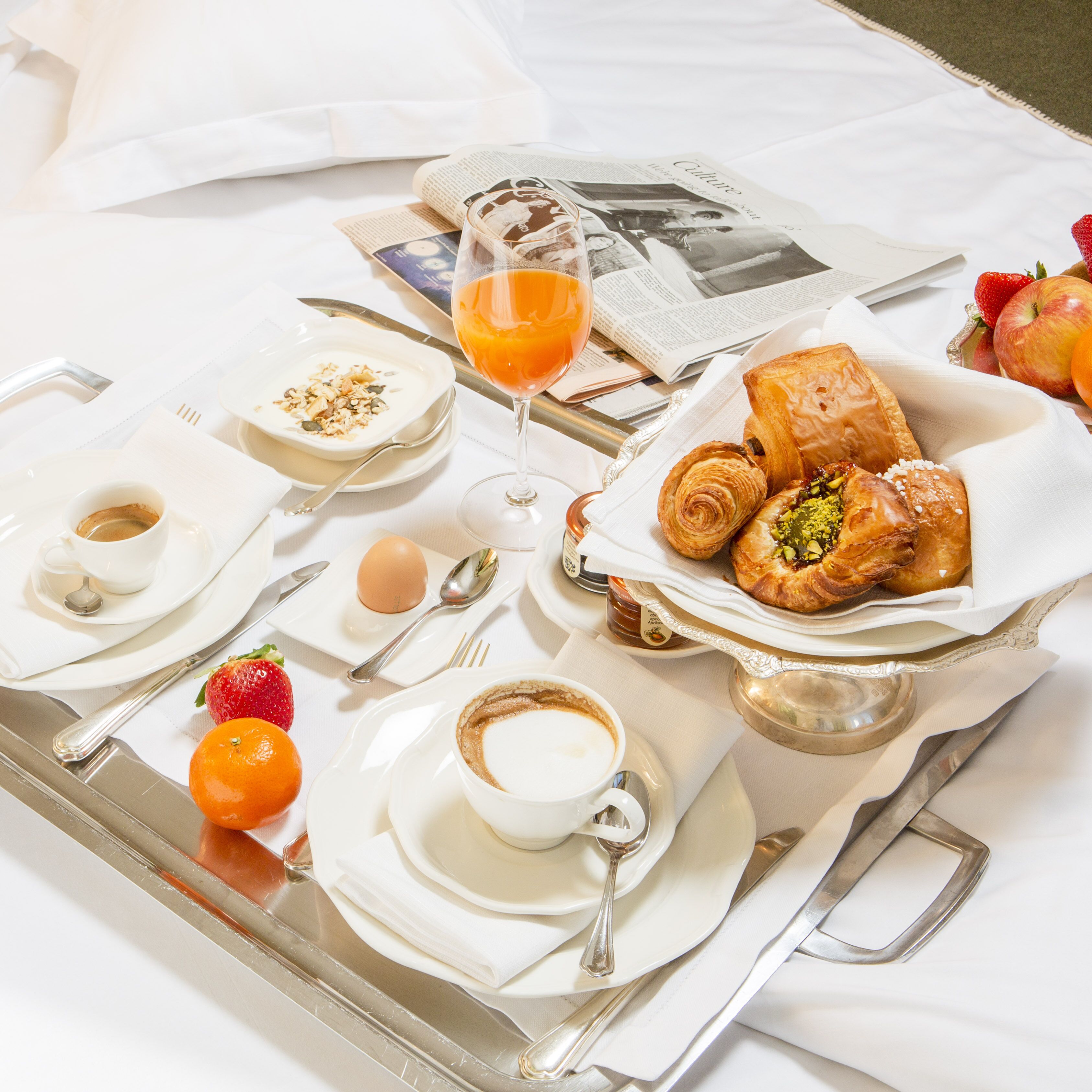 Petit déjeuner continental compris